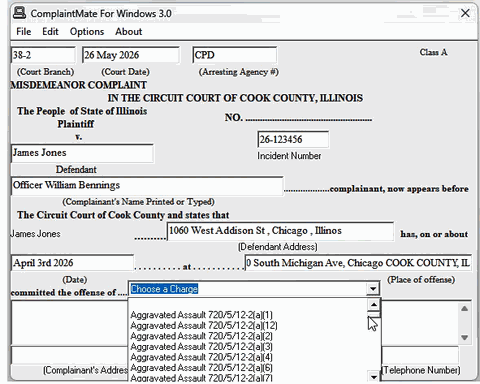 Misdemeanor Charge Search